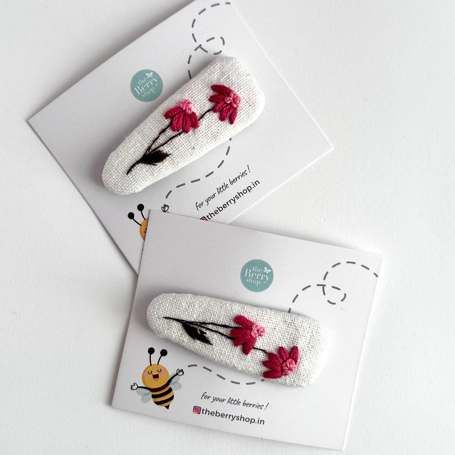 Wildflower pink- Regular snap clip