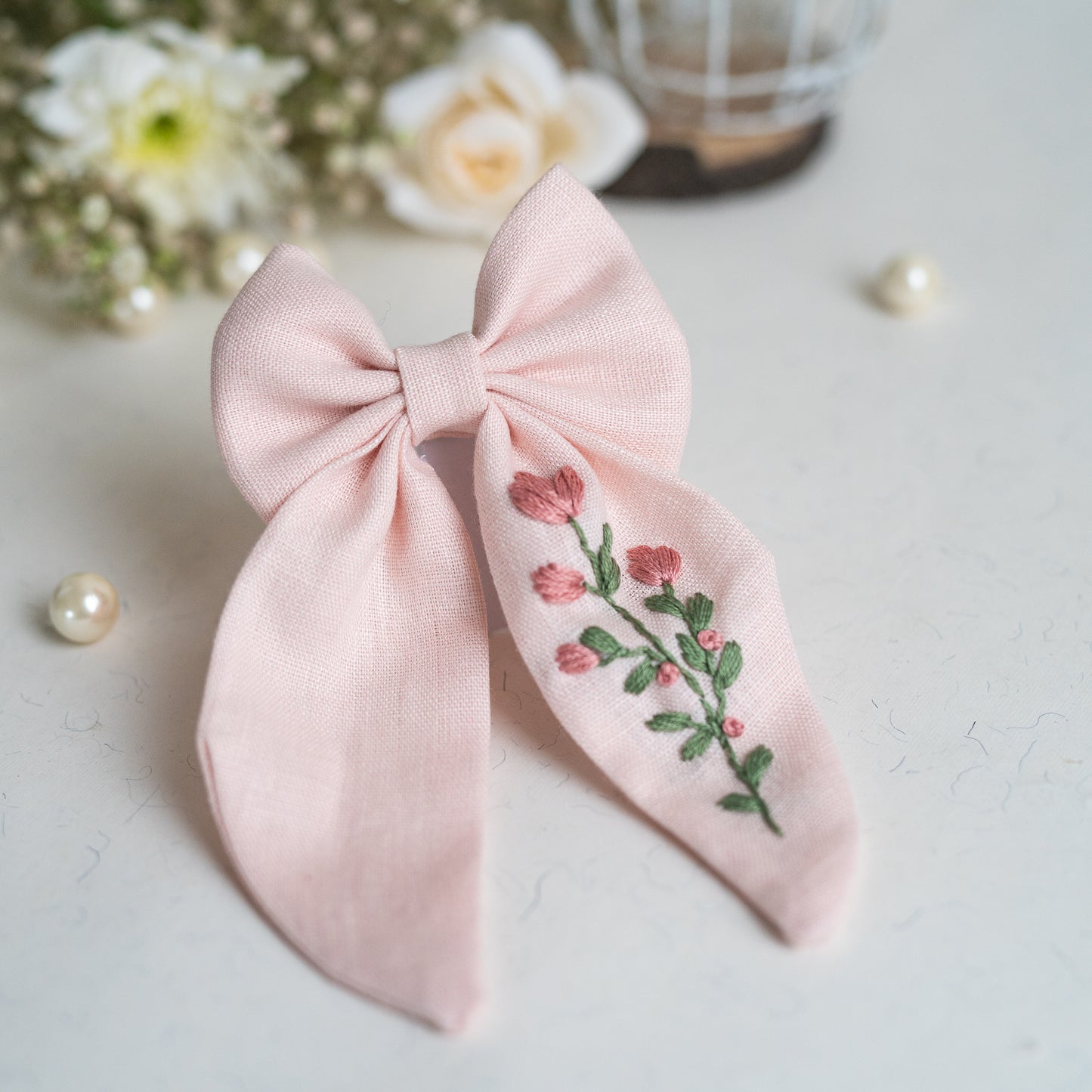 Blush Pink Sailor Bow – Bloom