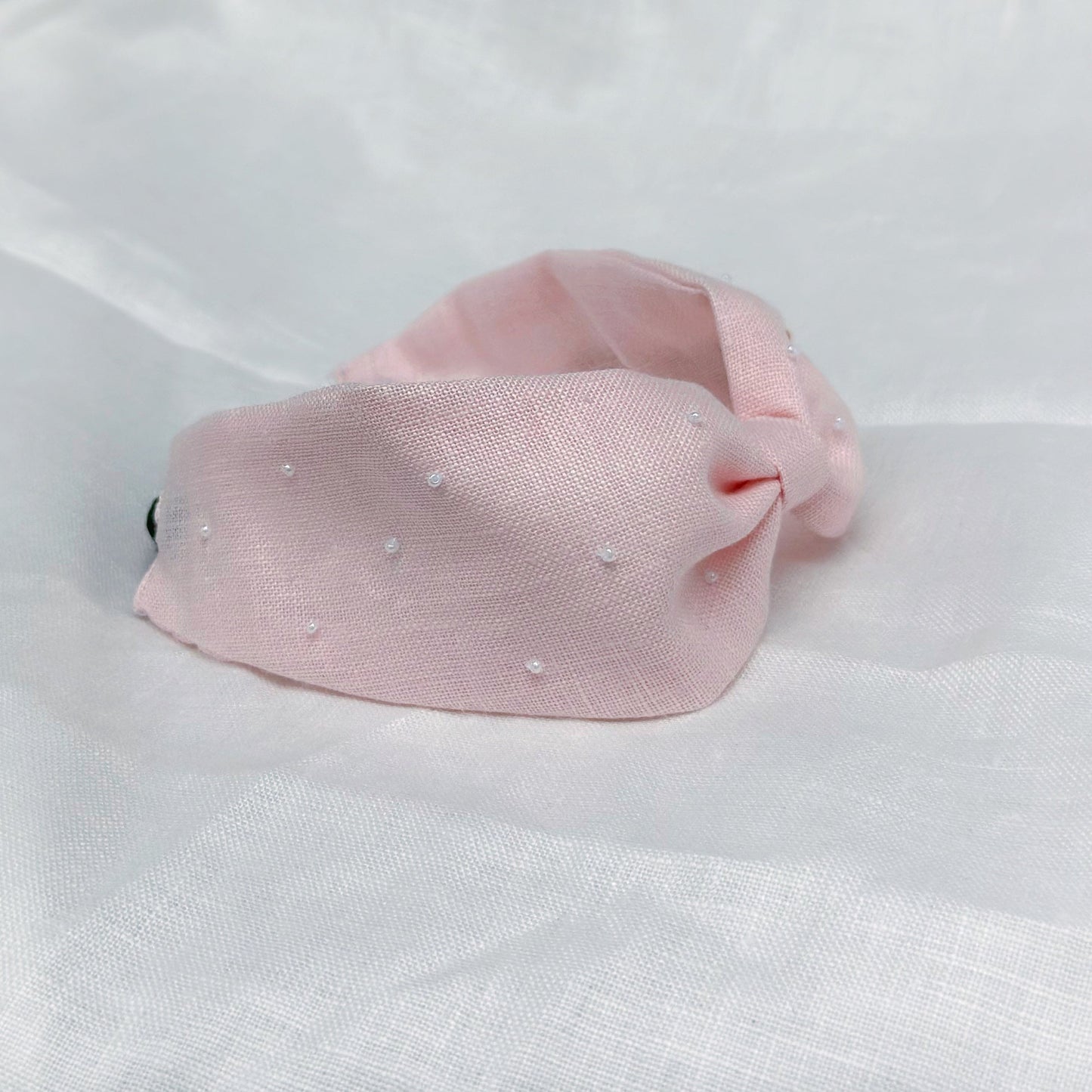 Blush ballerina-Embroidered headband