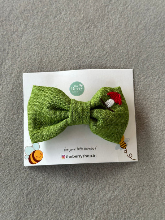 Green - mini bow