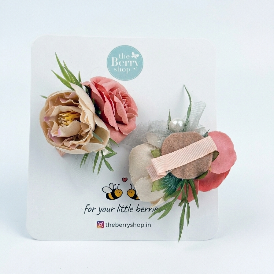 Rosé Meadow flower Headband