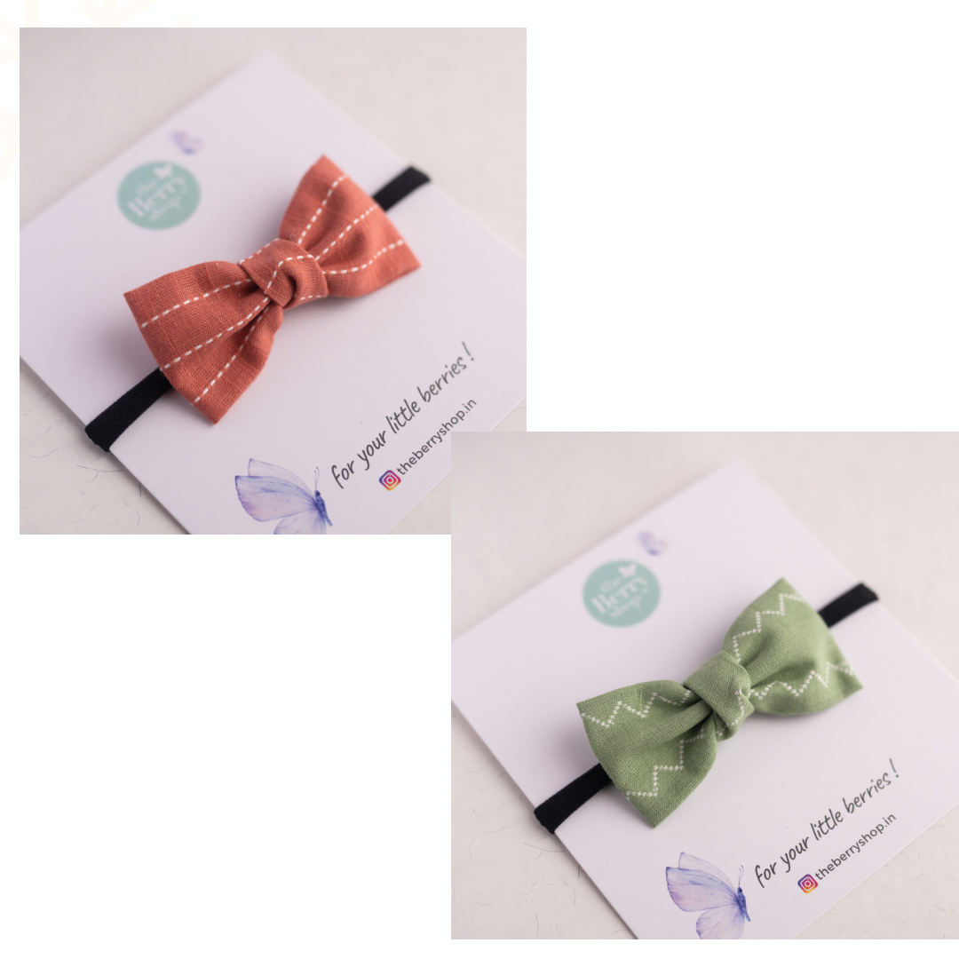 Boho Mini Bow - PICK ANY TWO