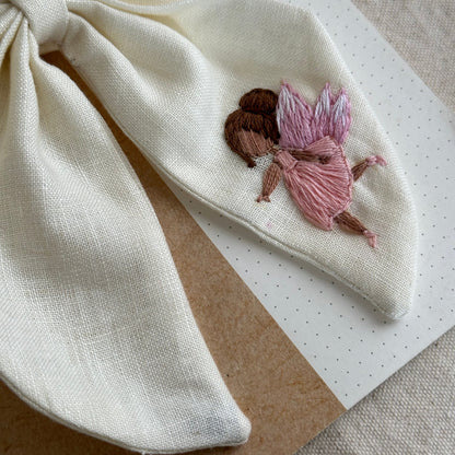 Whimsical fairy girl - sailor bow