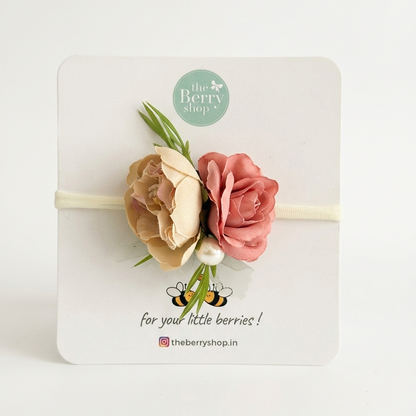 Rosé Meadow flower Headband