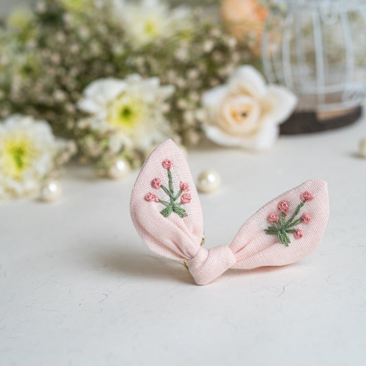 Blush Pink Bunny Ear Bow - Bloom