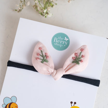 Blush Pink Bunny Ear Bow - Bloom