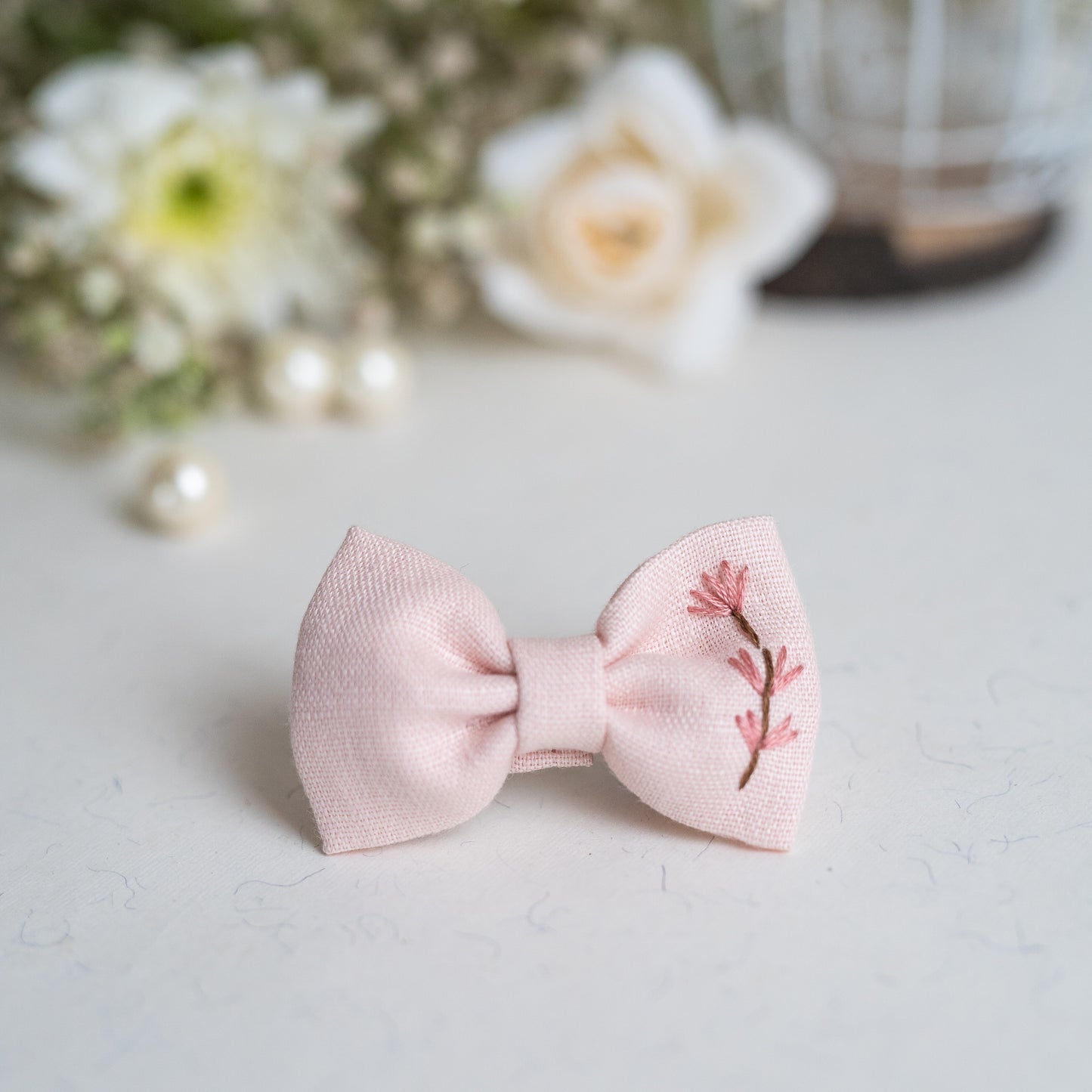 Blush Pink Mini Bow -Bloom