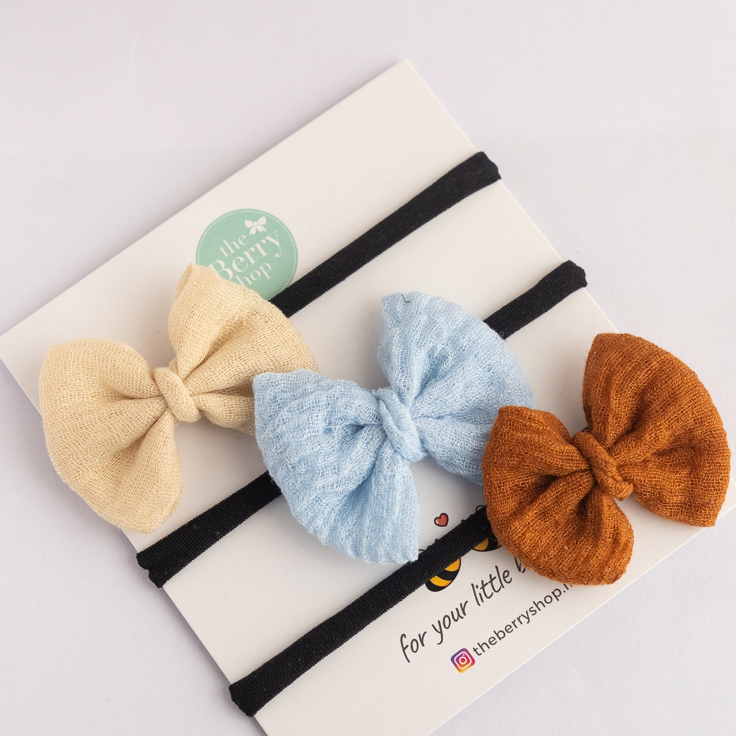 Earth and Sky Elegance Bow Set - Snuggles