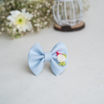 Ice Blue Small Bow - Bloom