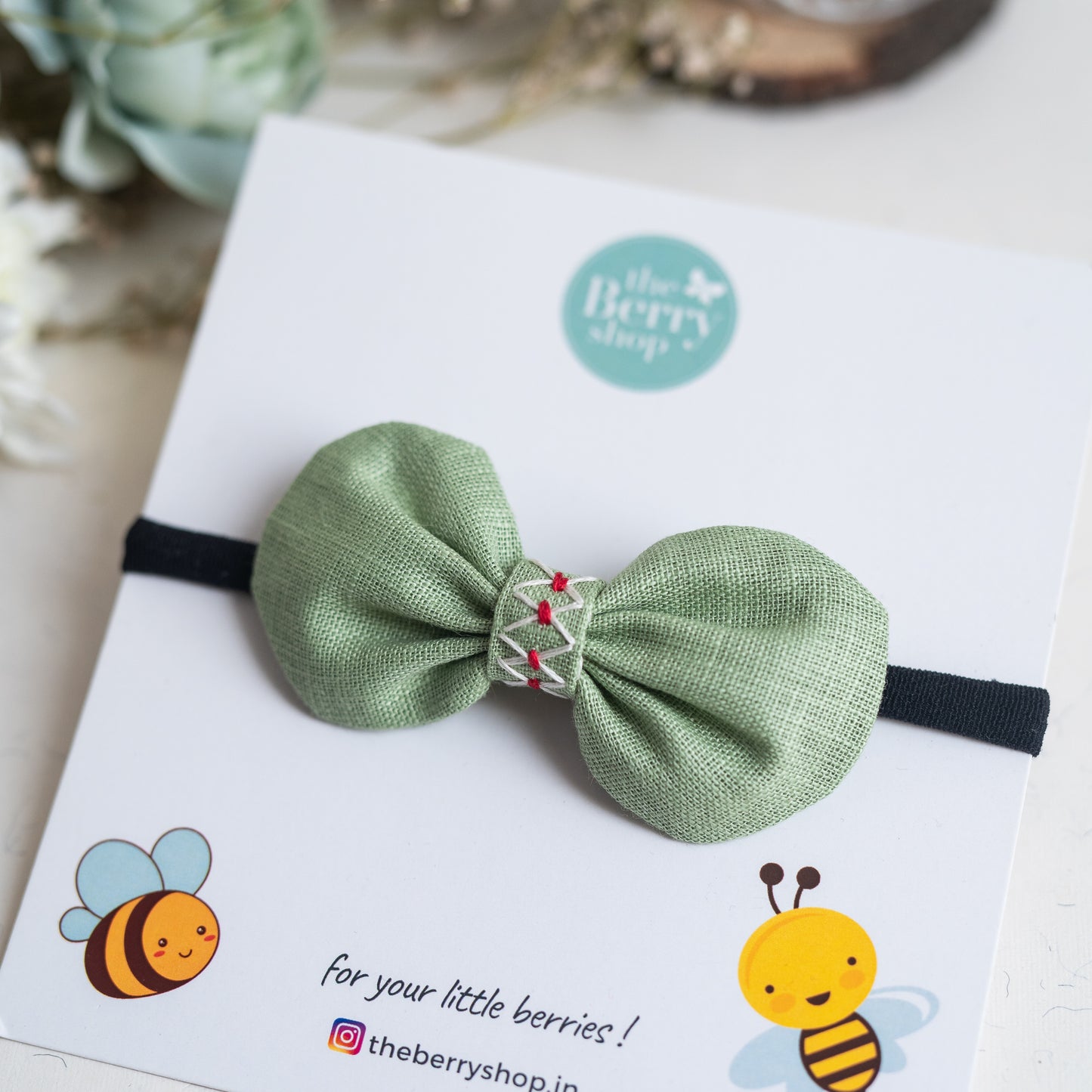 Light Forest Green Classic Bow - Bloom