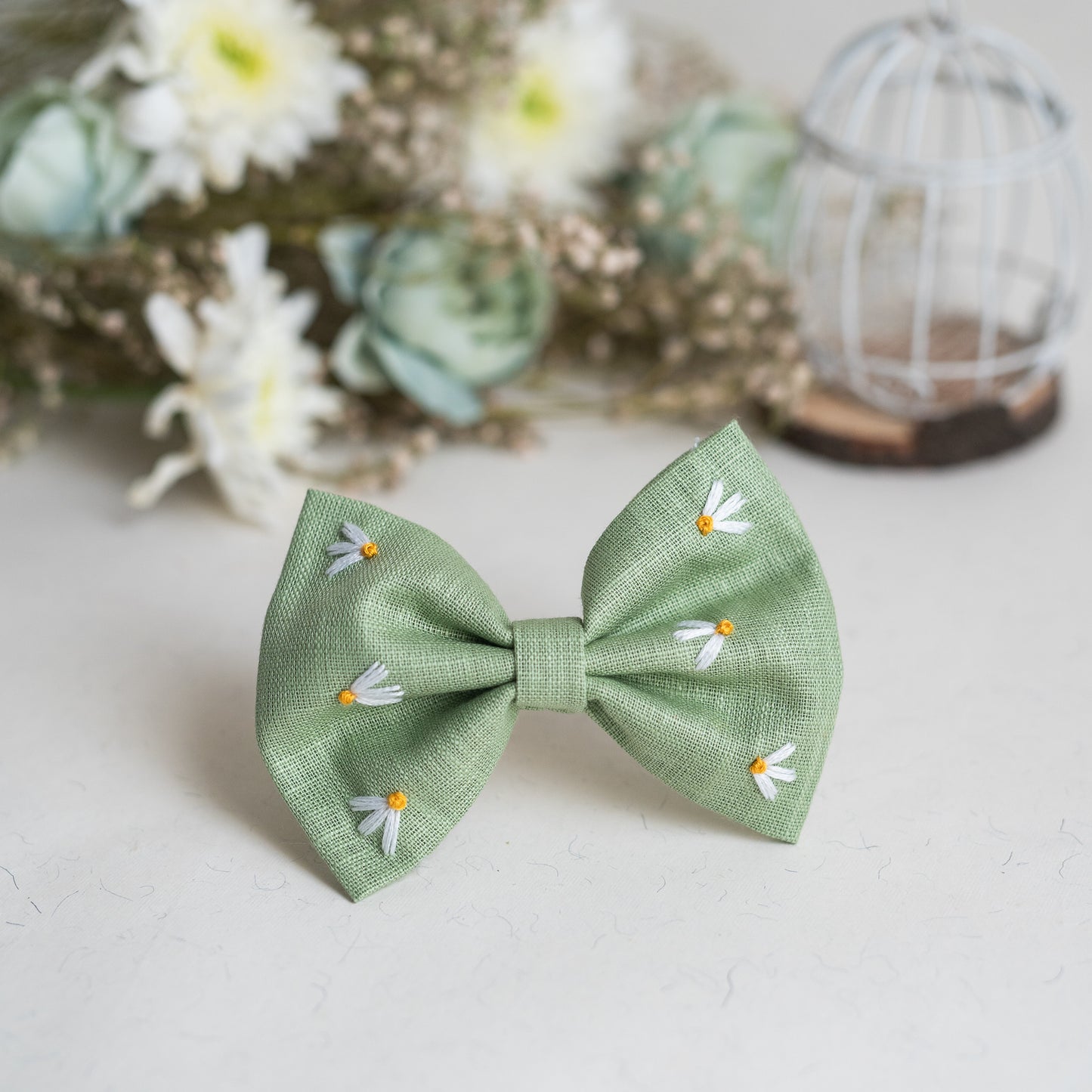 Light Forest Green Large Bow - Bloom