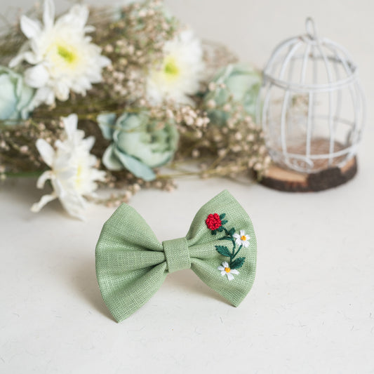 Light Forest Green Medium Bow - Bloom