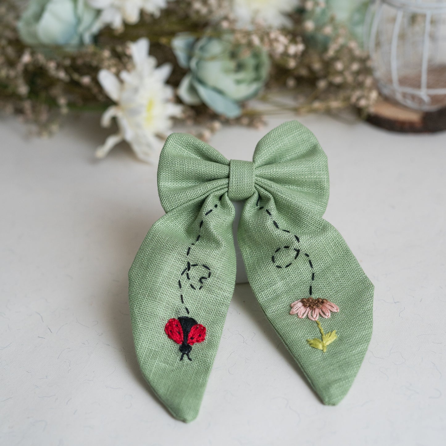 Light Forest Green Sailor Bow – Bloom