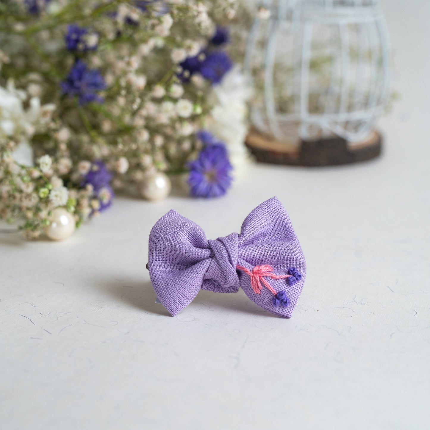 Misty Lavender Extra Small Bow - Bloom