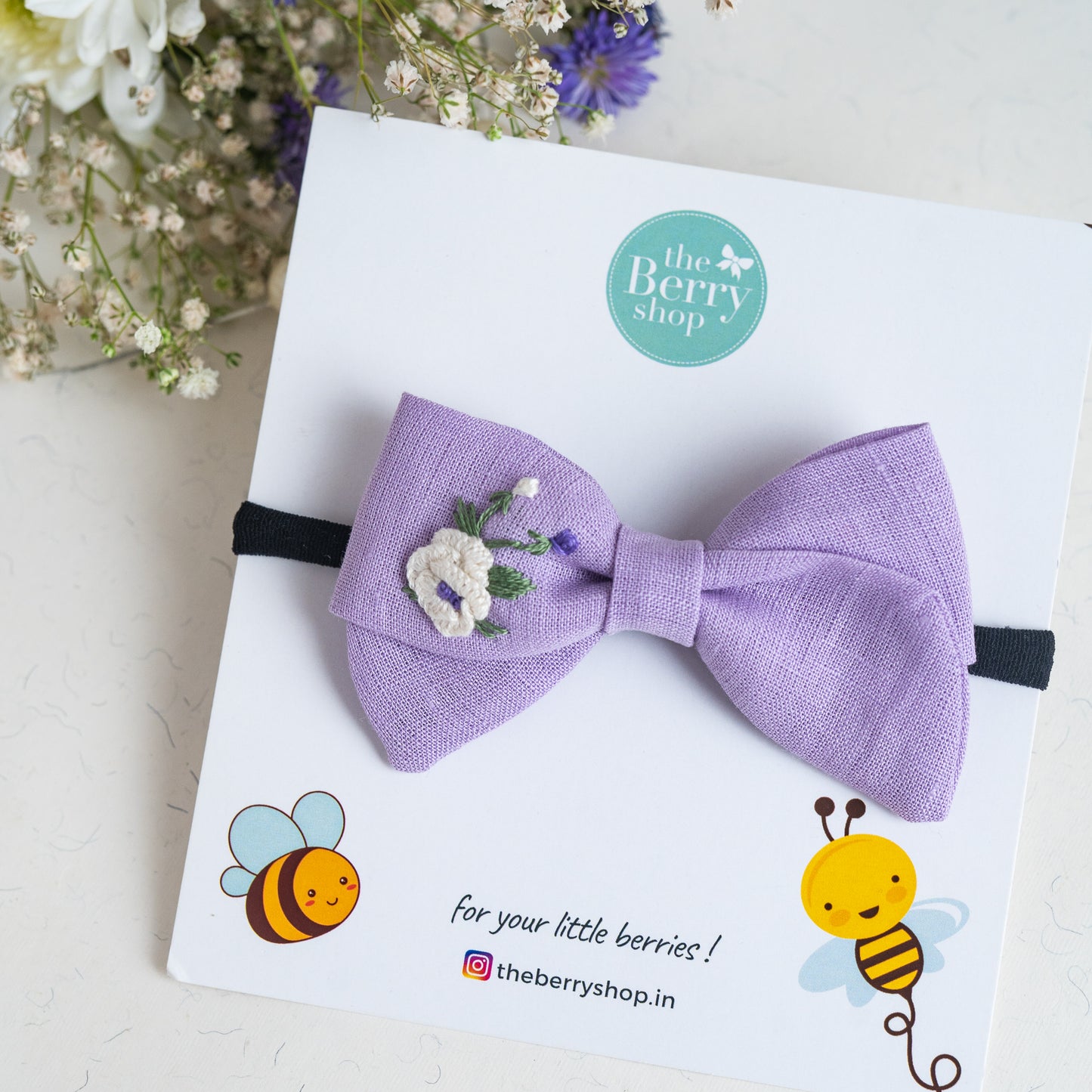 Misty Lavender Handtied Bow – Bloom