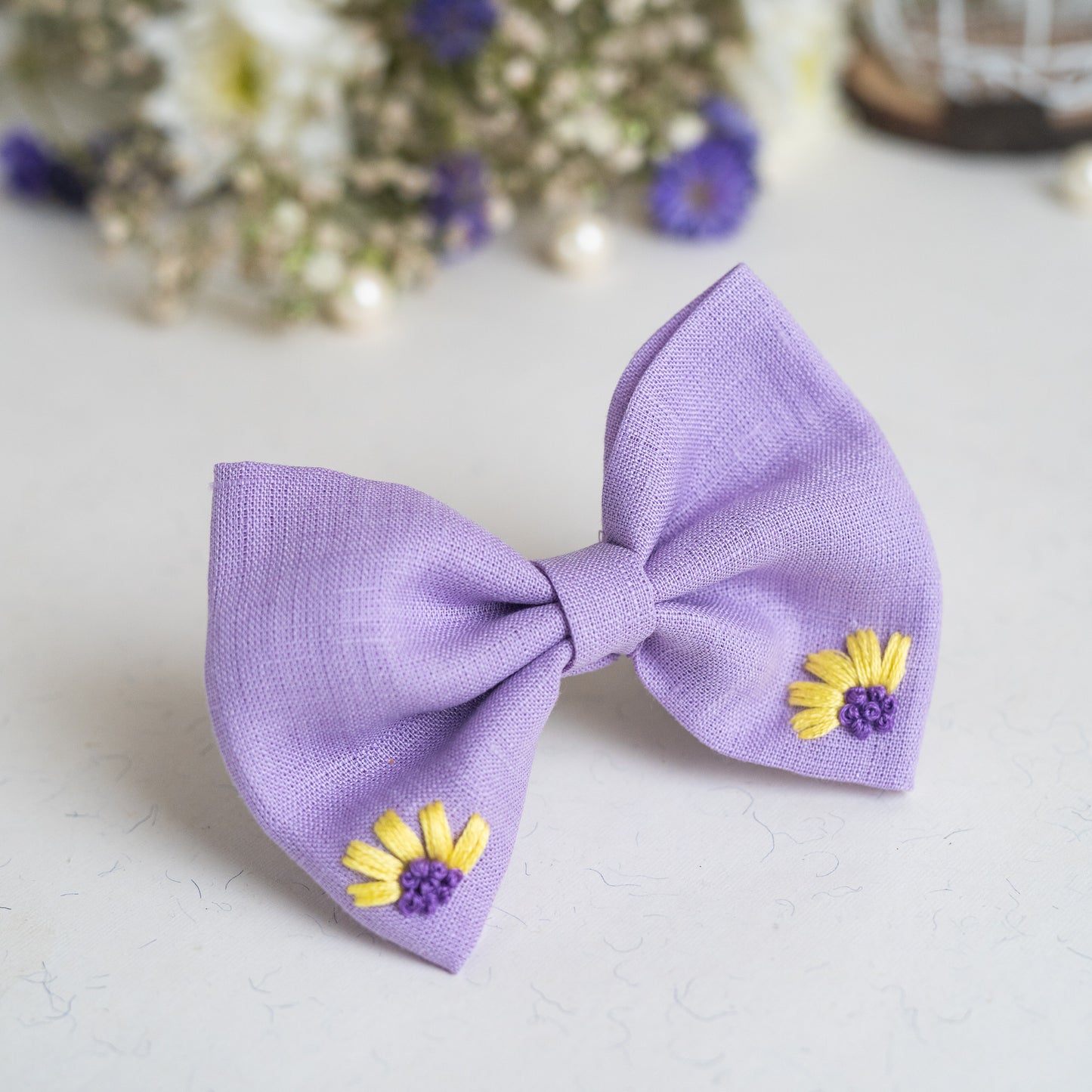 Misty Lavender Large Bow - Bloom