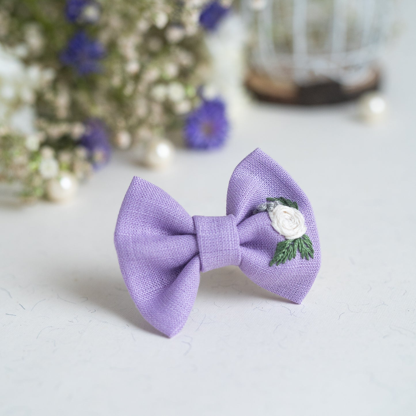 Misty Lavender Small Bow - Bloom