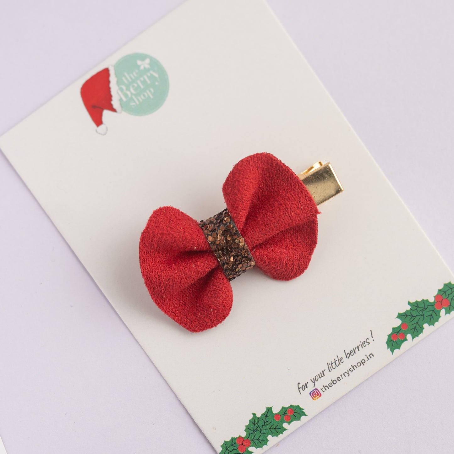 Christmas Glitters Micro Bow pin