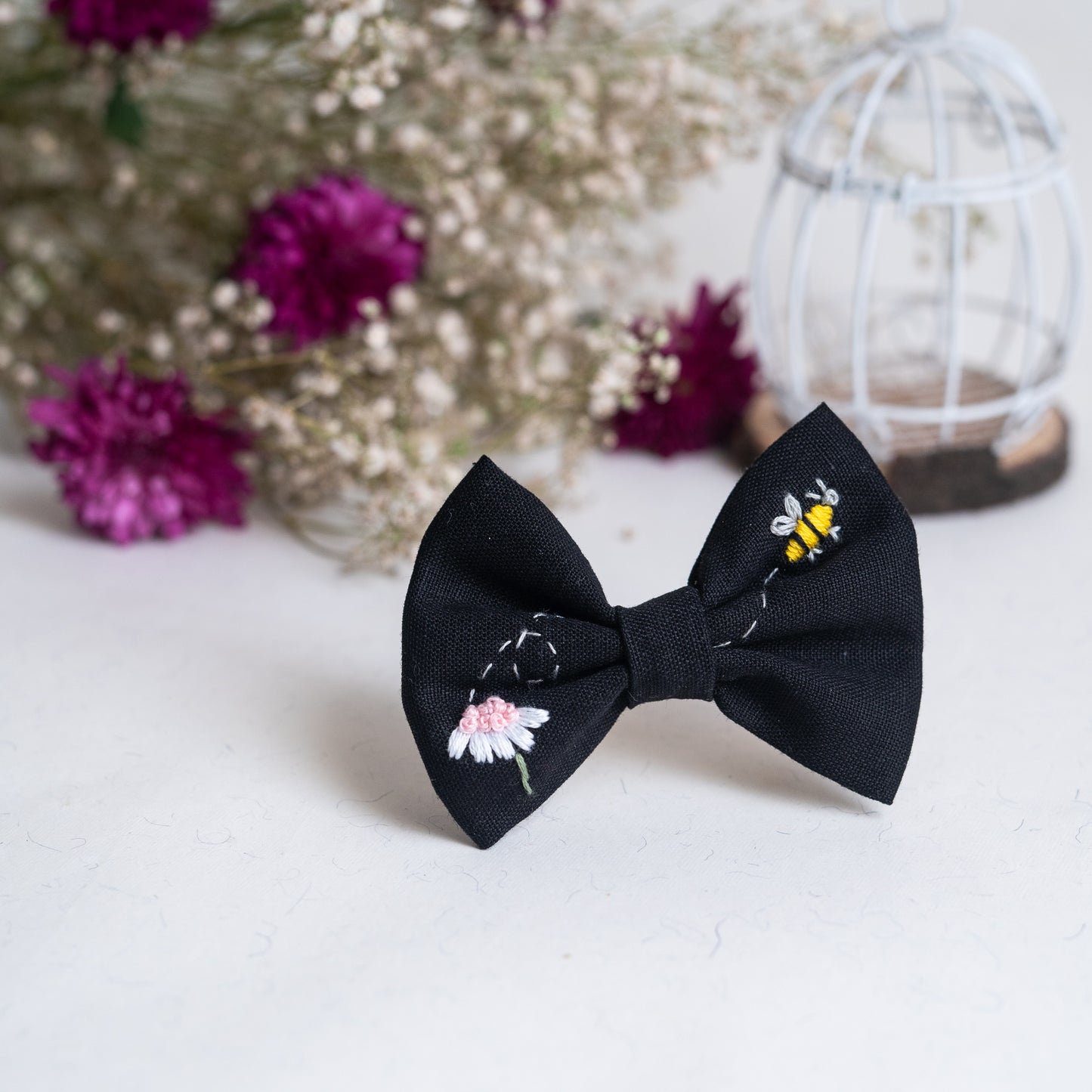 Warm Black Medium Bow - Bloom
