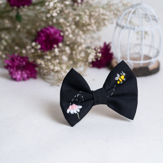 Warm Black Medium Bow - Bloom