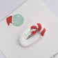 Santa’s cane Crochet Clip