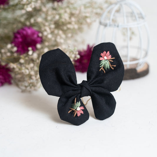 Warm Black Butterfly Bow – Bloom