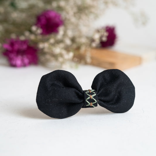 Warm Black Classic Bow - Bloom