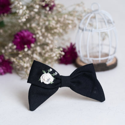 Warm Black Handtied Bow - Bloom