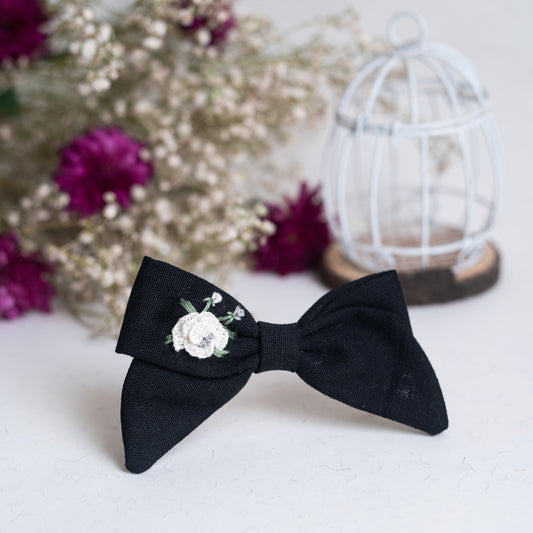 Warm Black Handtied Bow - Bloom