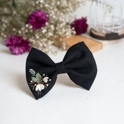 Warm Black Large Bow - Bloom