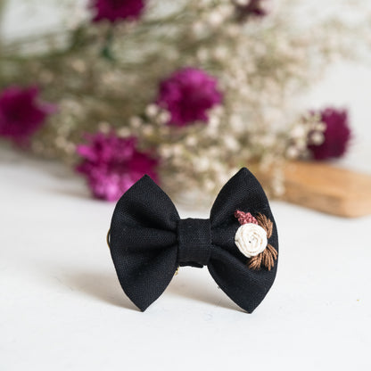 Warm Black Small Bow - Bloom